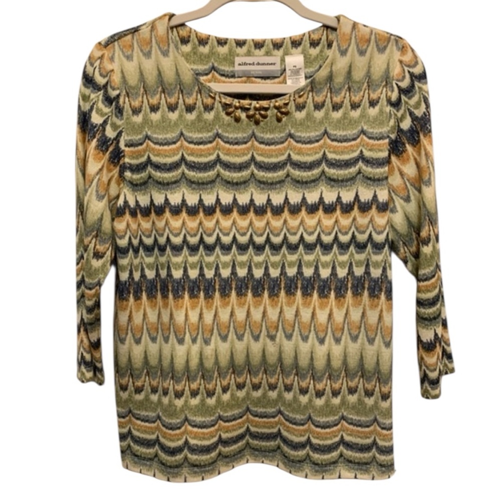 Alfred Dunner Long Sleeve Top Size PS